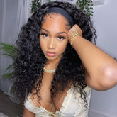 Affordable &Beginner Friendly Romantic Wave Curly Headband Wig